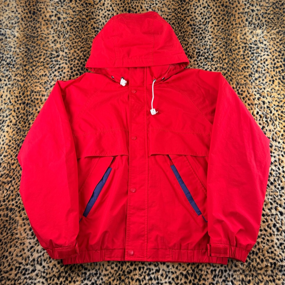 Vintage 80s Eddie Bauer Gore-Tex Mountain Parka Jacket Red Mens Medium